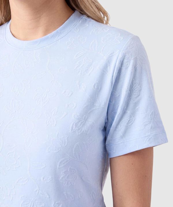 Camiseta Con Textura Para Mujer