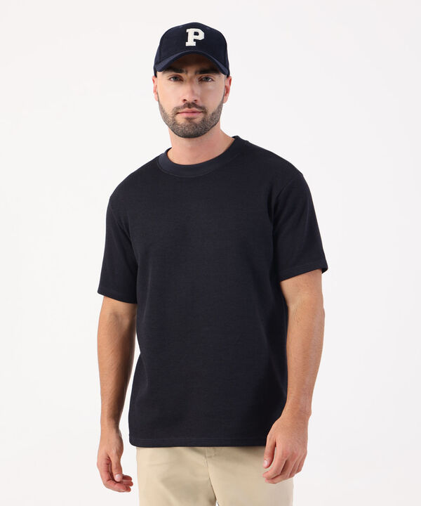 Camiseta Texturizada De Cuello Redondo Para Hombre image number null