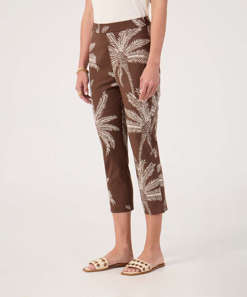 Pantalon capri estampado 