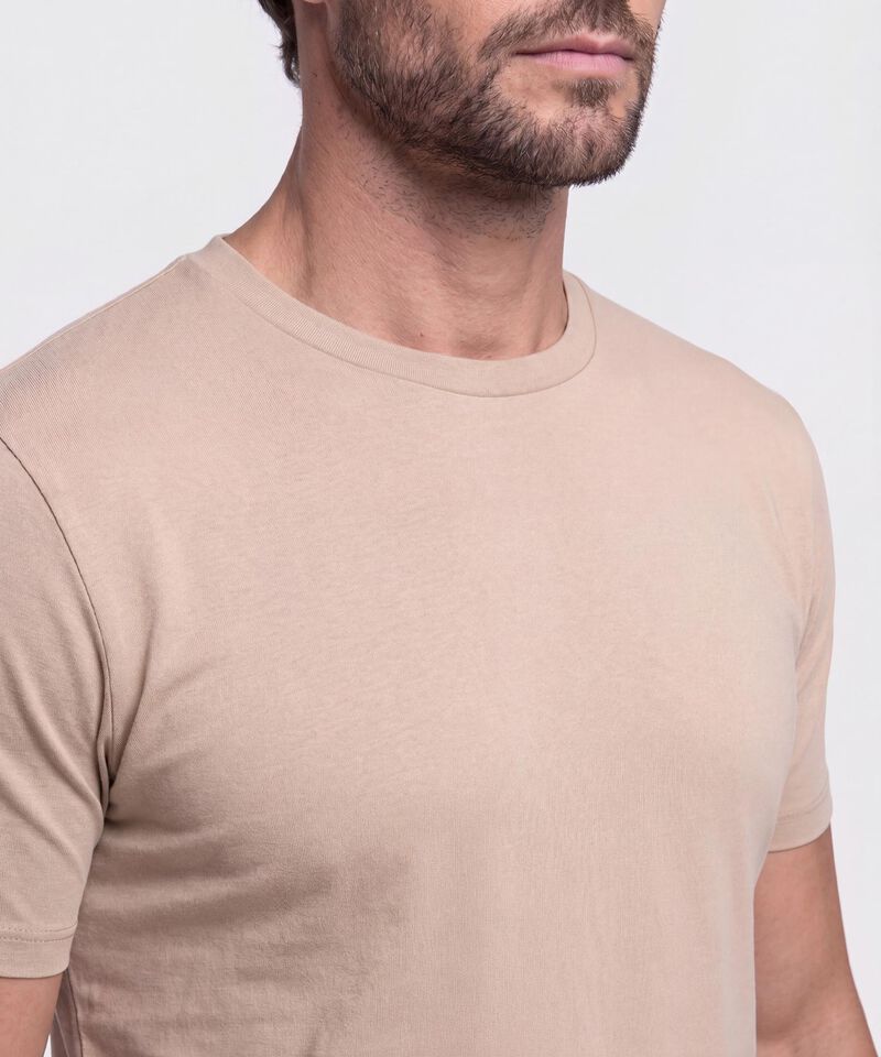 Camiseta B&aacute;sica Cuello Redondo Hombre