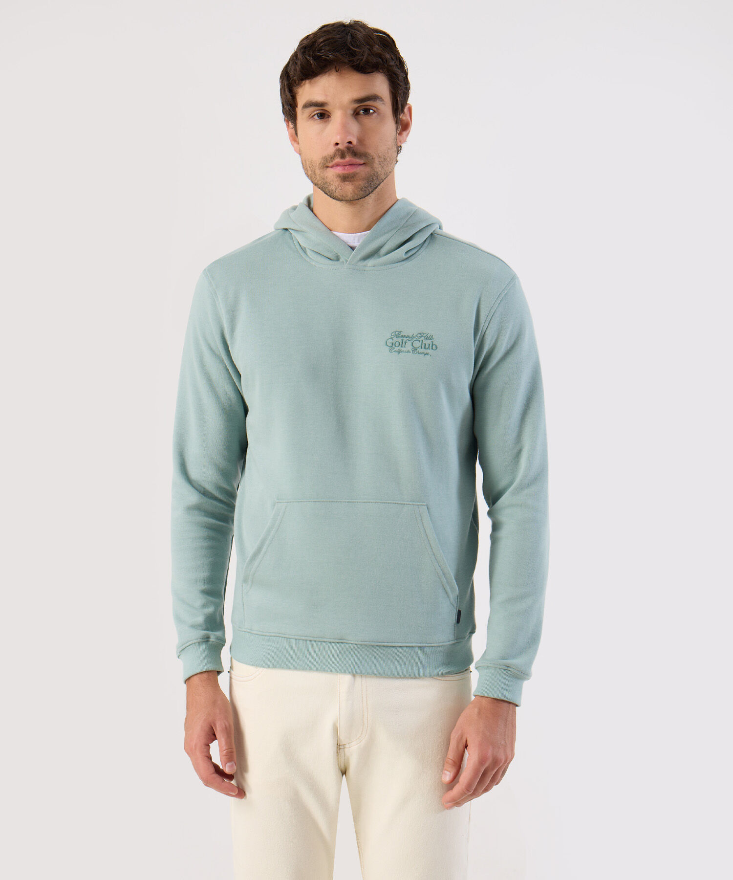 Buzo Hoodie Bordado Para Hombre