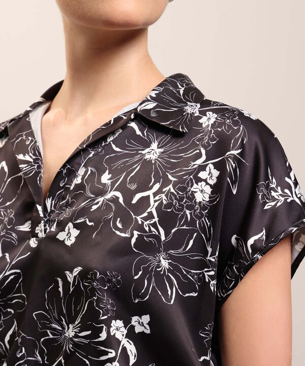 Blusa Manga Corta Estampada 