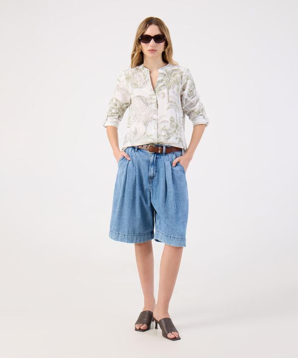 Blusa Para Mujer Estampada Cuello Ner&uacute;