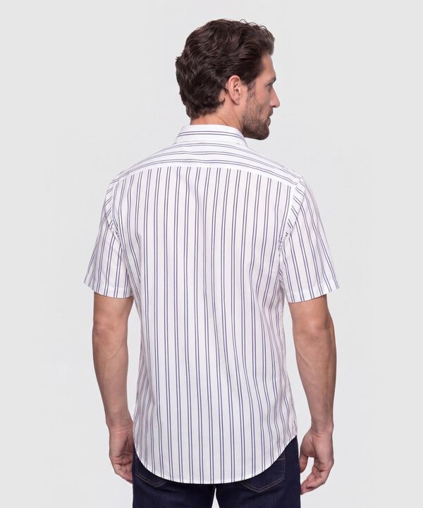 Camisa Manga Corta a Rayas para Hombre