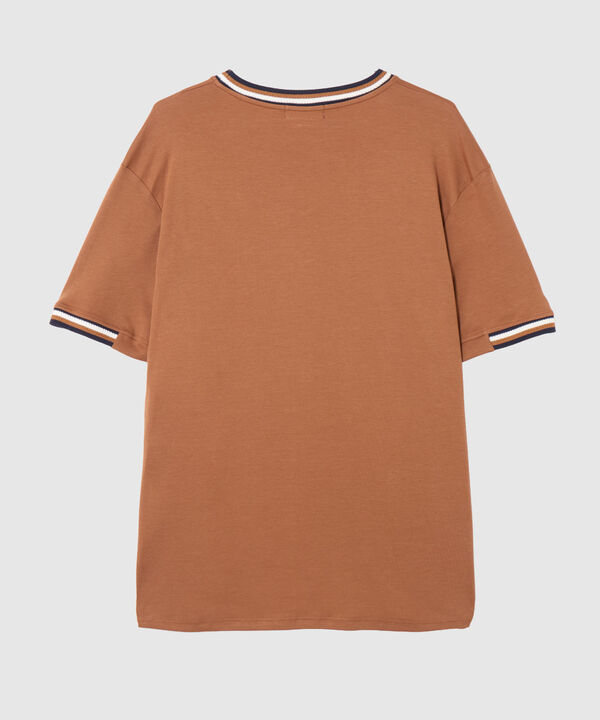 Camiseta Regular Fit con Rib Para Hombre