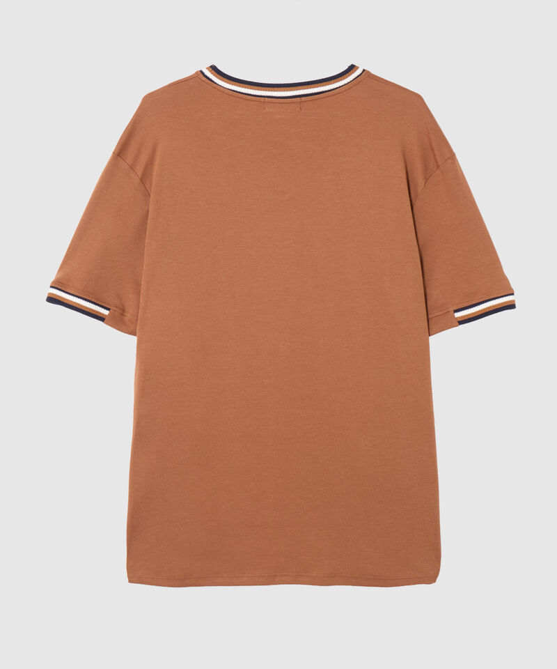 Camiseta Regular Fit con Rib Para Hombre