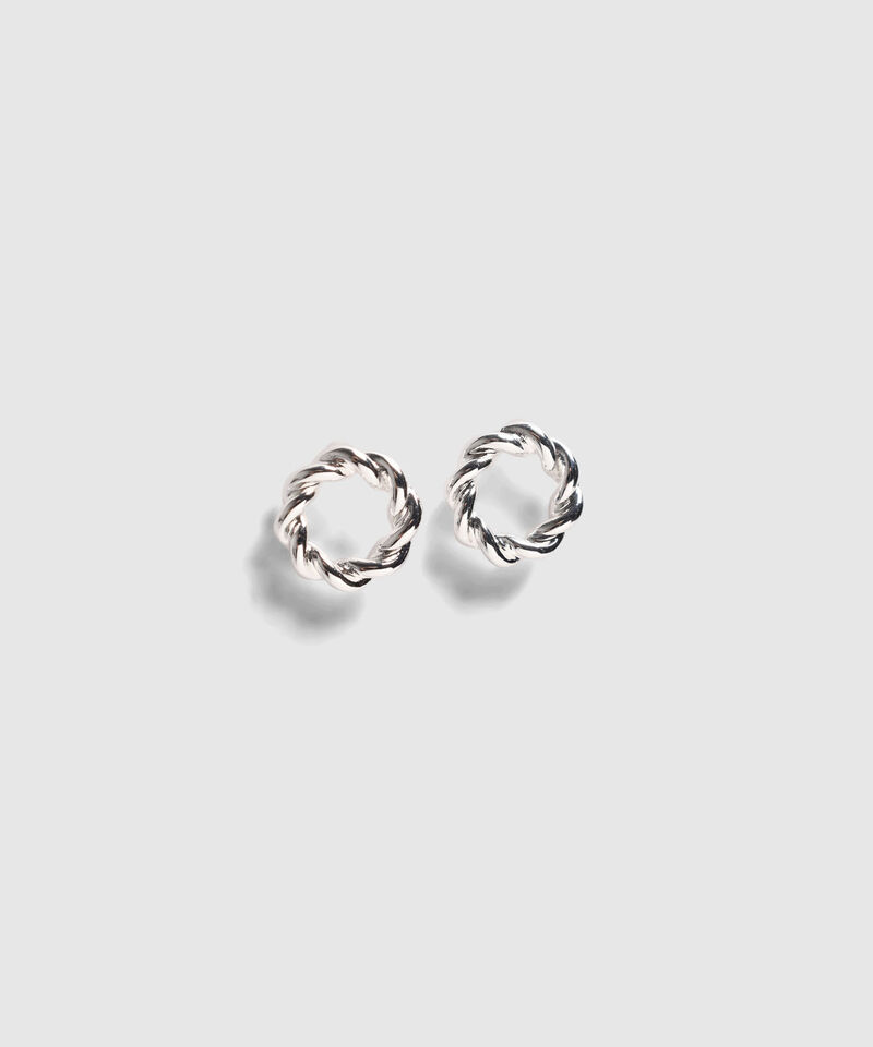 Set De Collar Y Aretes Trenzados Para Mujer