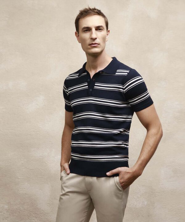 Polo Tejida Prete&ntilde;ida Para Hombre image number null