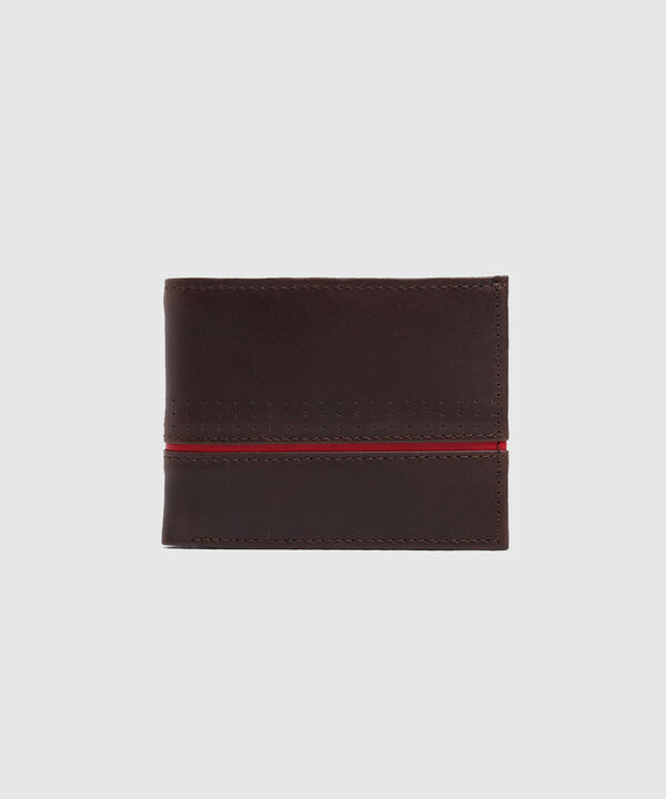 Billetera Con Detalle Perforado Para Hombre image number null