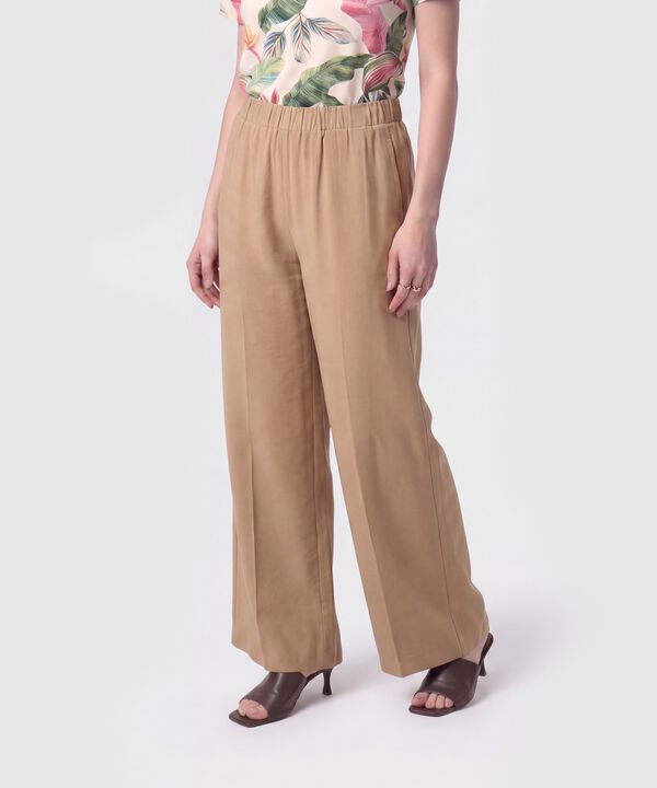 Pantal&oacute;n Fluido con Pretina Para Mujer image number null