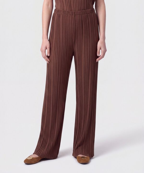 Pantal&oacute;n Fluido Plisado Para Mujer image number null