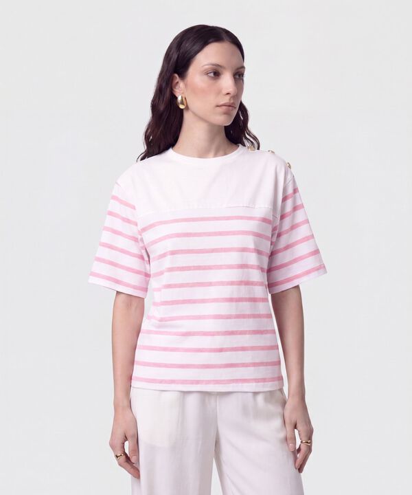 Blusa con Botones en Hombro para Mujer image number null