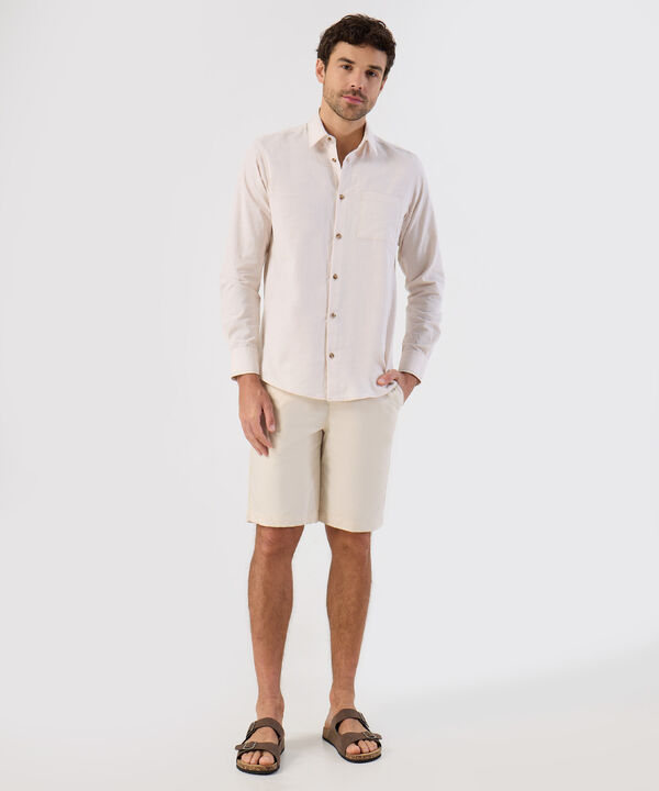Camisa De Textura Natural Para Hombre