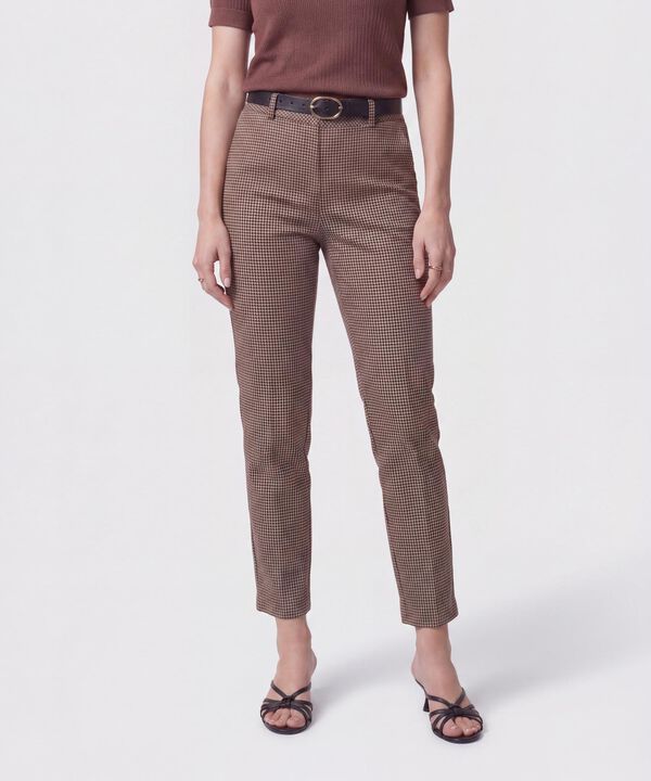 Pantal&oacute;n Chino Con Pasadores Para Mujer image number null