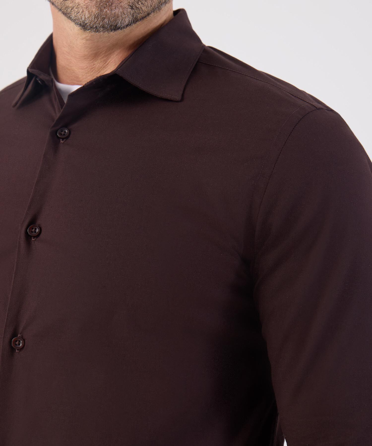 Camisa Formal De Manga Larga Para Hombre