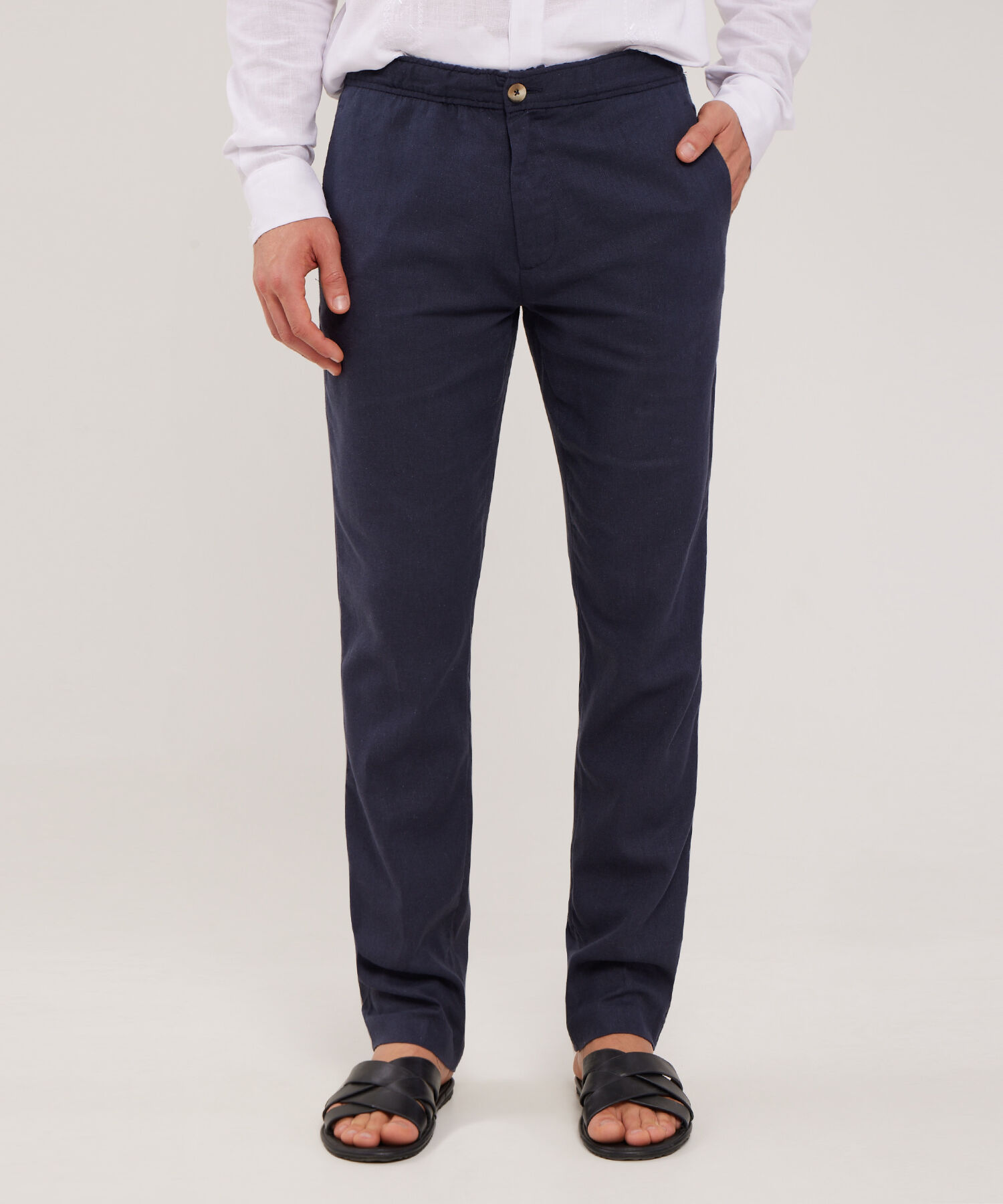 Pantal&oacute;n Tipo Chino En Lino