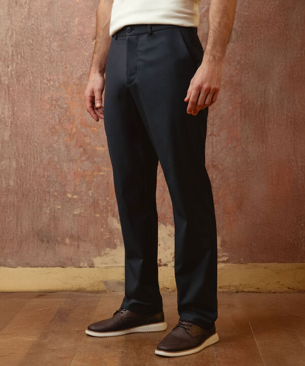 Pantal&oacute;n Recto Formal Cl&aacute;sico Para Hombre image number null