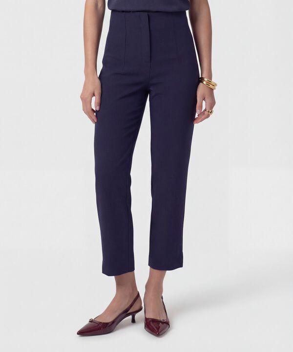 Pantal&oacute;n Clasico De Tiro Alto Para Mujer image number null