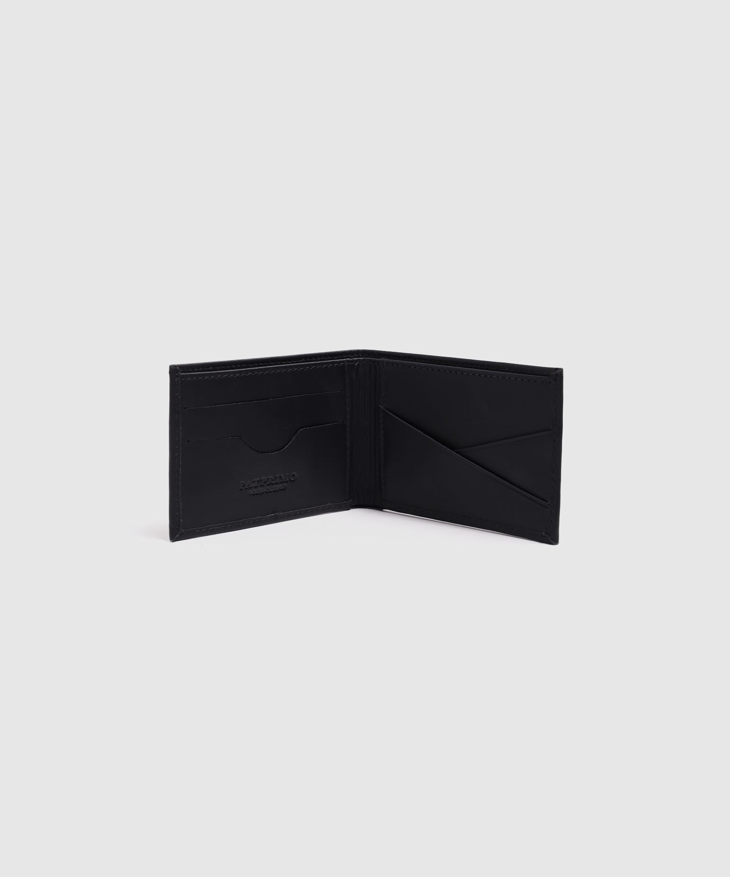 Billetera De Cuero Con Logo Repujado