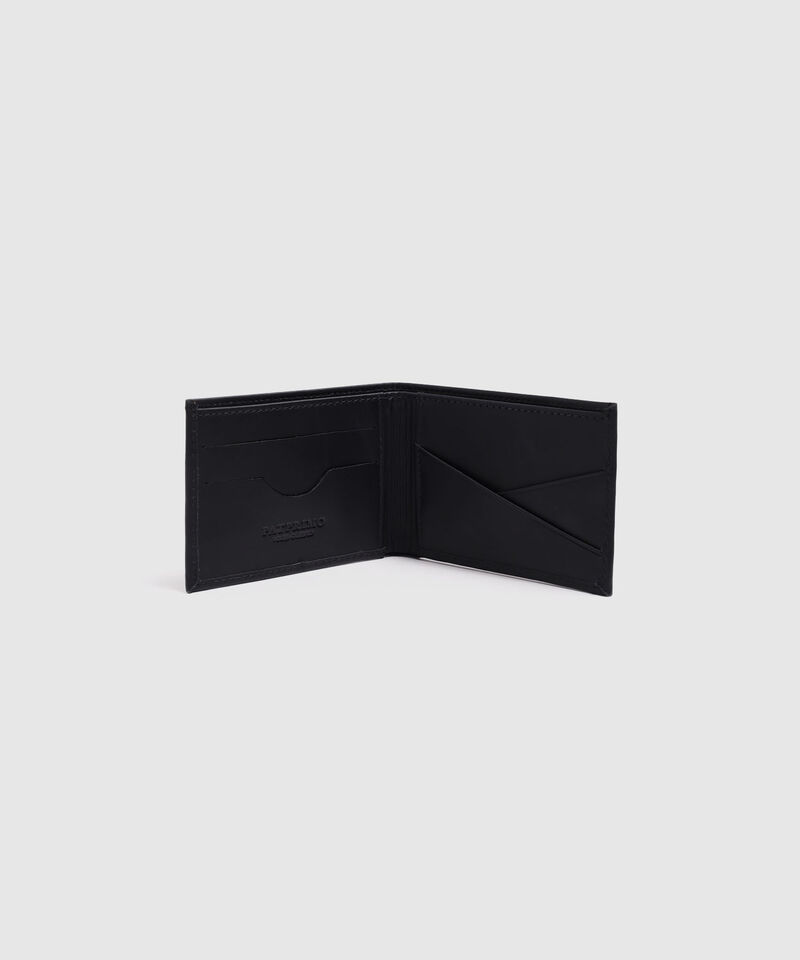 Billetera De Cuero Con Logo Repujado
