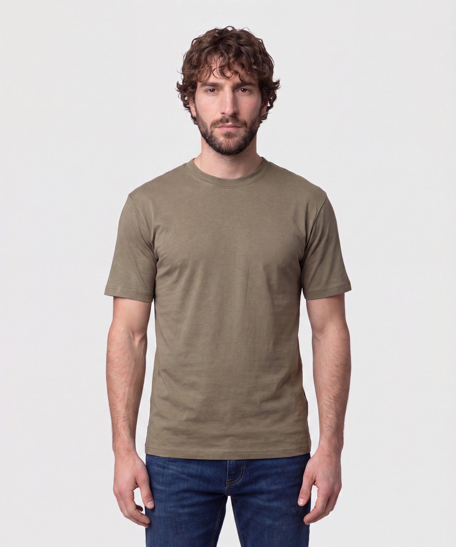 Camiseta Premium Cuello Grueso Para Hombre