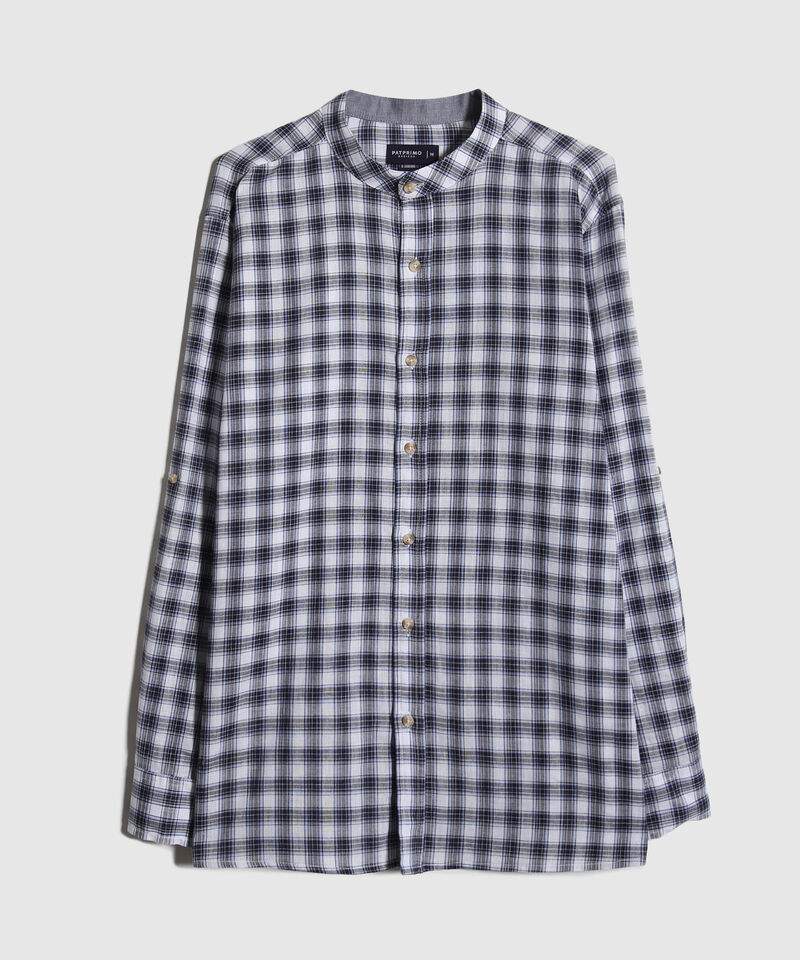 Camisa Manga Larga Cuello Mao Prete&ntilde;ido