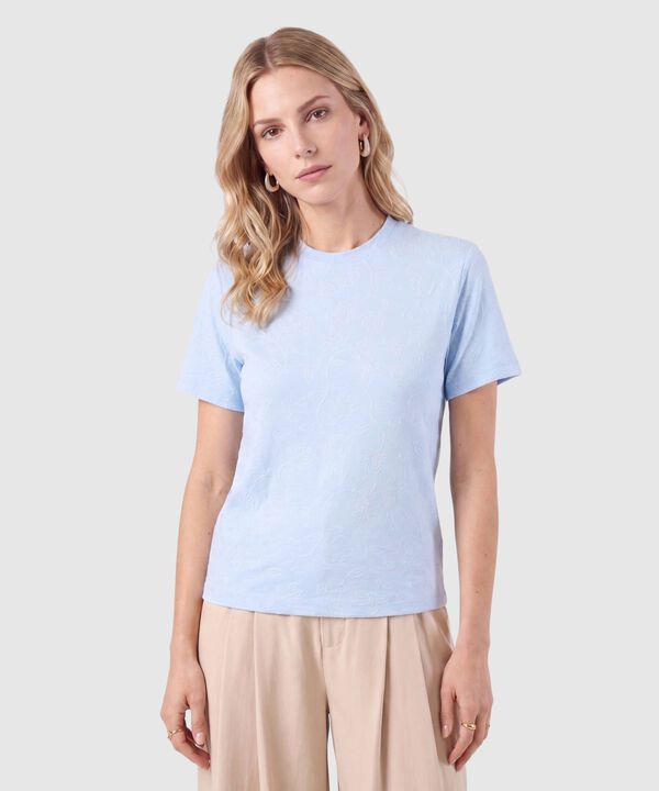 Camiseta Con Textura Para Mujer image number null