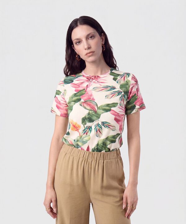 Camiseta Cl&aacute;sica Manga Corta Para Mujer image number null