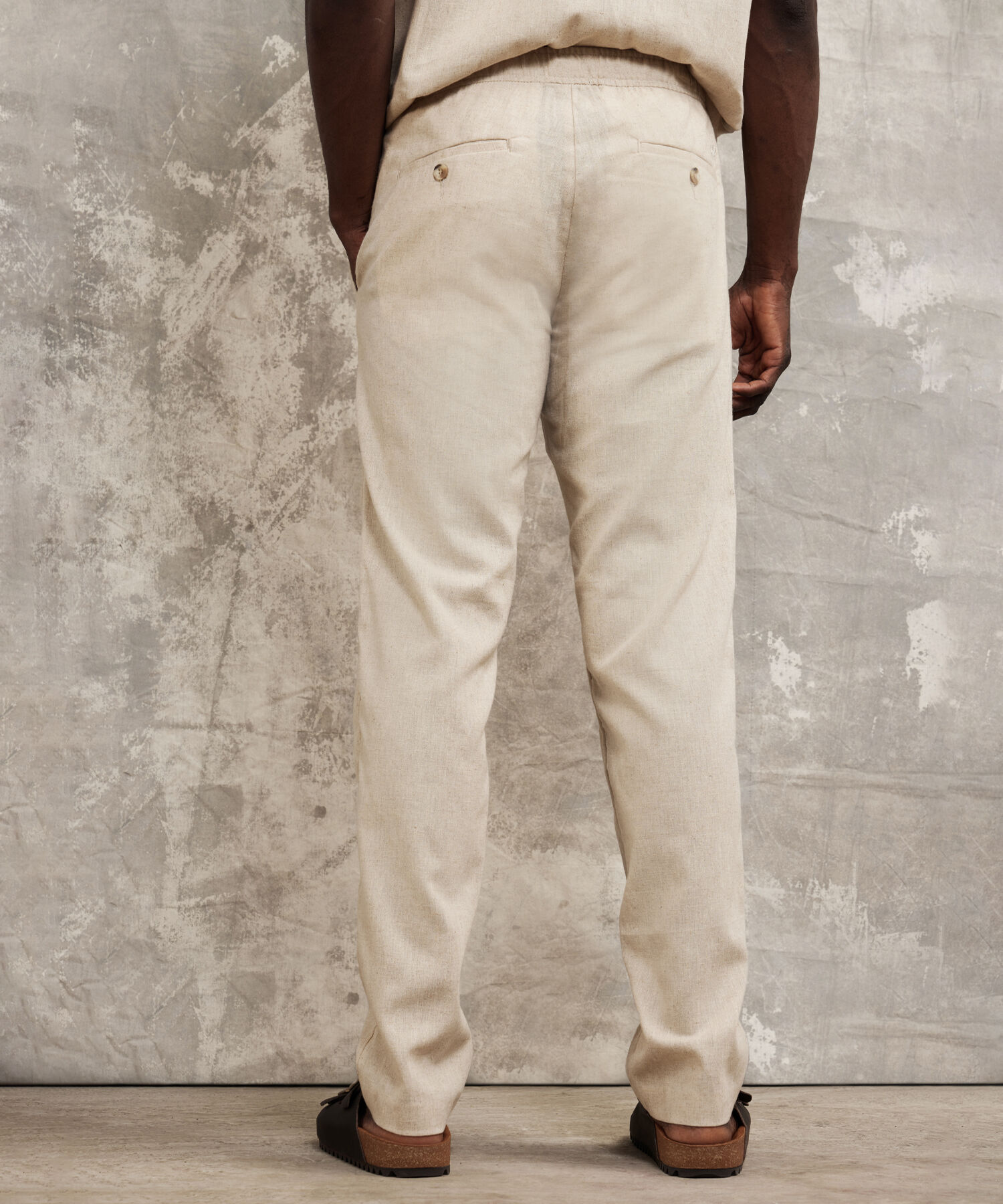Pantal&oacute;n Tipo Chino En Lino