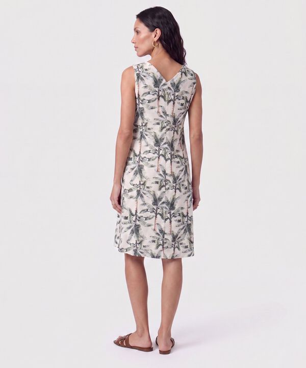 Vestido Corto Estampado Con Cintur&oacute;n Para Mujer