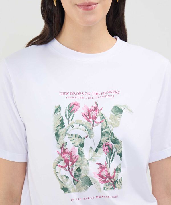 Camiseta Estampado Bot&aacute;nico