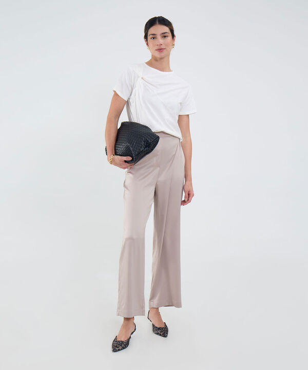 Pantal&oacute;n Casual Tiro Alto image number null