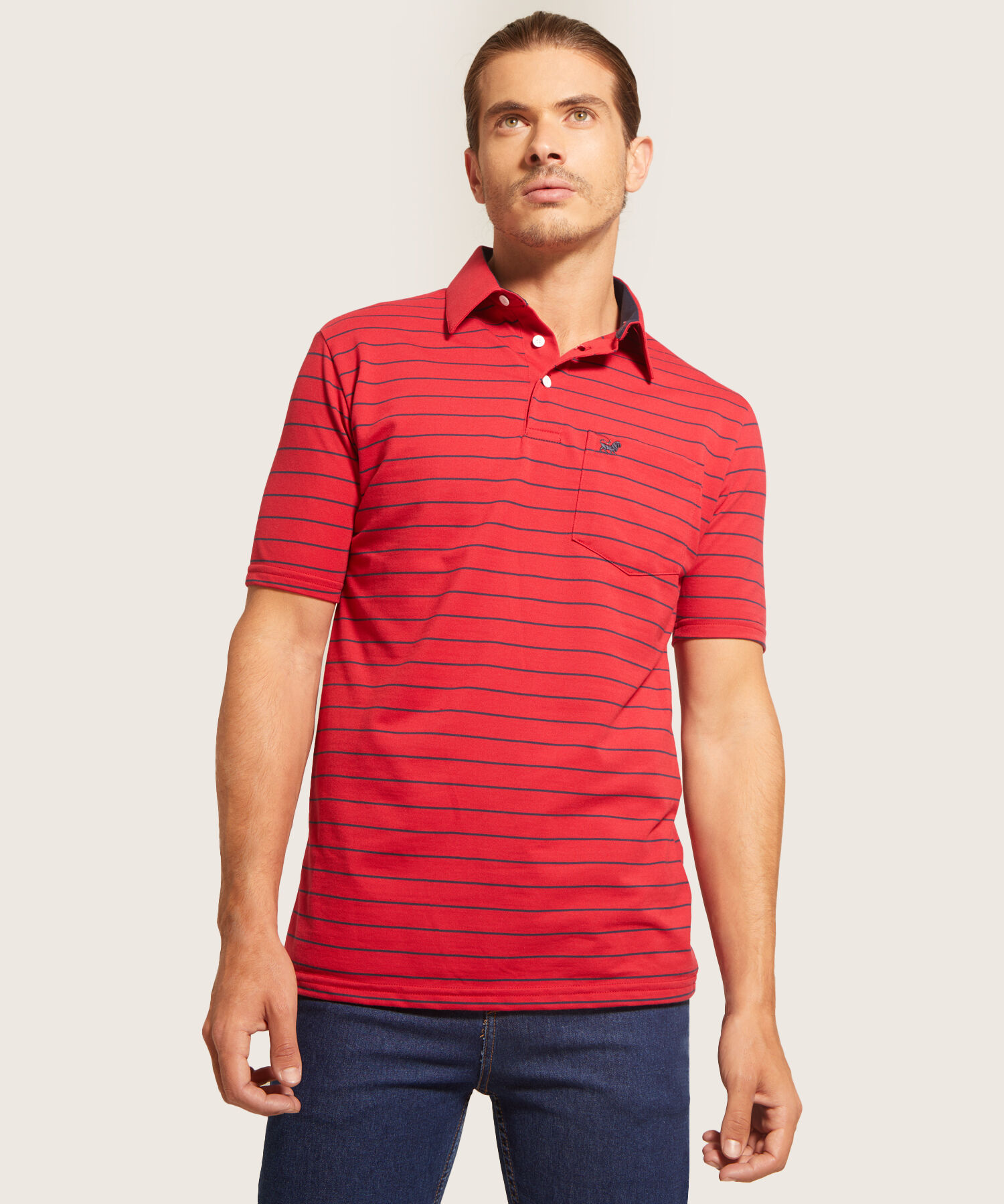 Polo Cuello Duro Bicolor