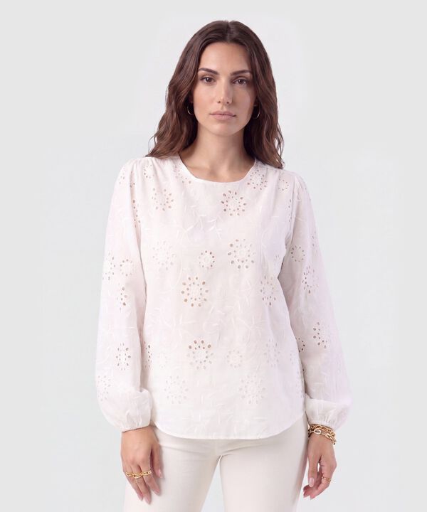Blusa Ojalillo Manga Larga Mujer image number null