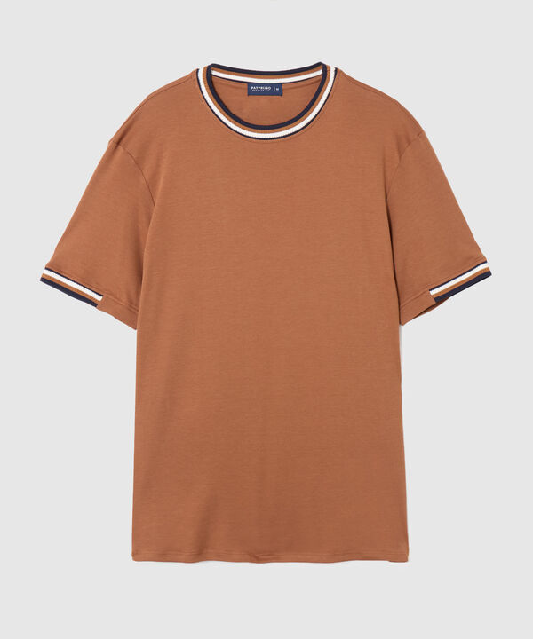 Camiseta Regular Fit con Rib Para Hombre image number null