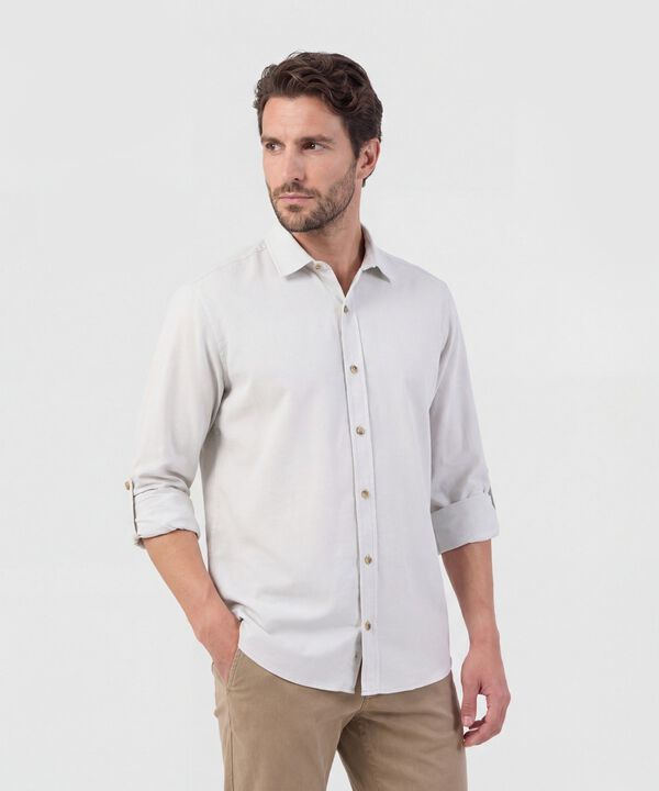 Camisa Hombre Manga Larga Recogible image number null