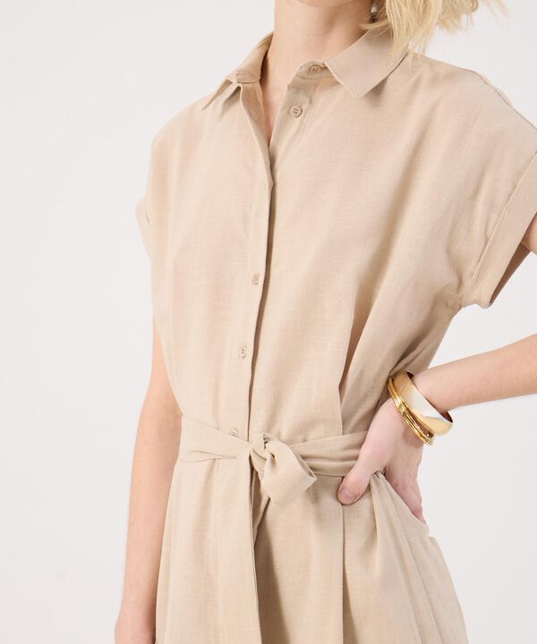 Vestido Camisero Unicolor