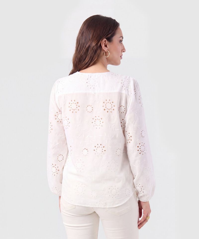 Blusa Ojalillo Manga Larga Mujer