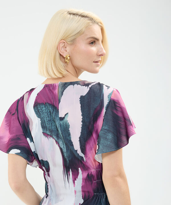 Vestido Midi Estampado
