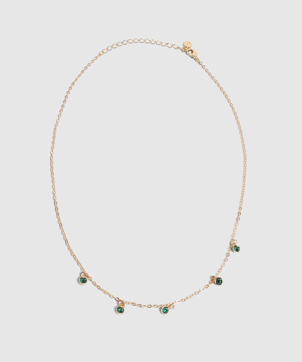 Collar Con Dijes De Cristales Circulares Mujer image number null