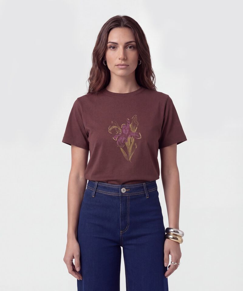 Camiseta Cuello Redondo Cl&aacute;sica Para Mujer